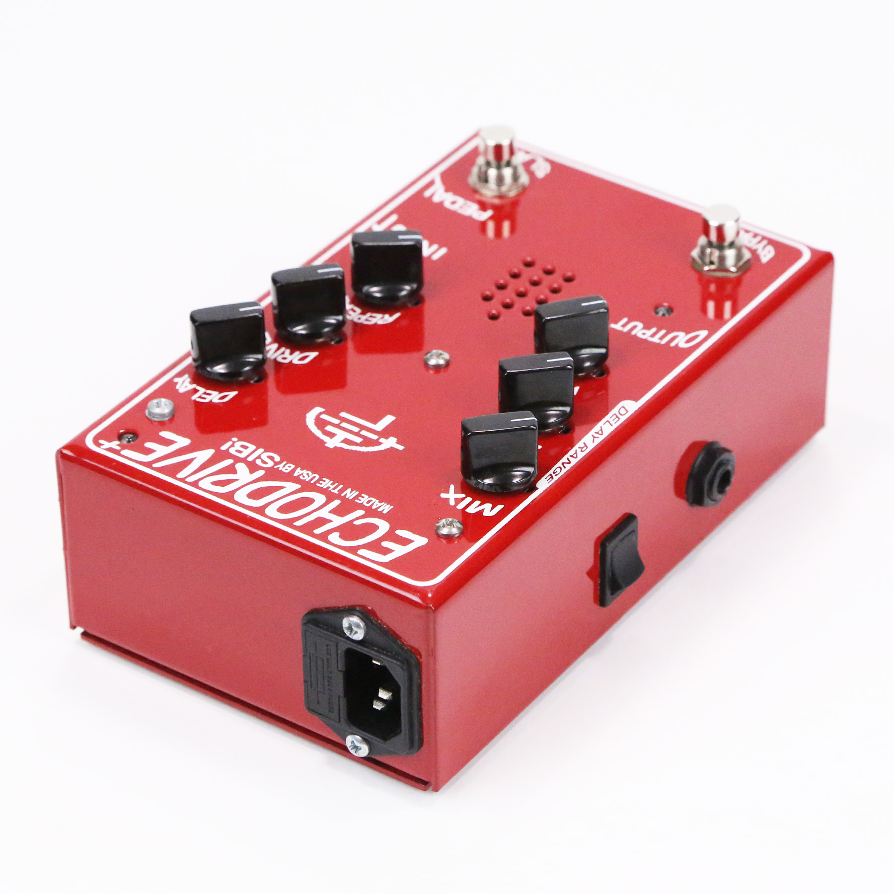 SIB! Electronics Echodrive + Tube Analog Delay Effects Pedal – Rare Red +  Version Echo Drive 12AX7 PreAmp by SIB TM 4 Stompbox FX Unit –  G_E_A_R_L_O_R_D